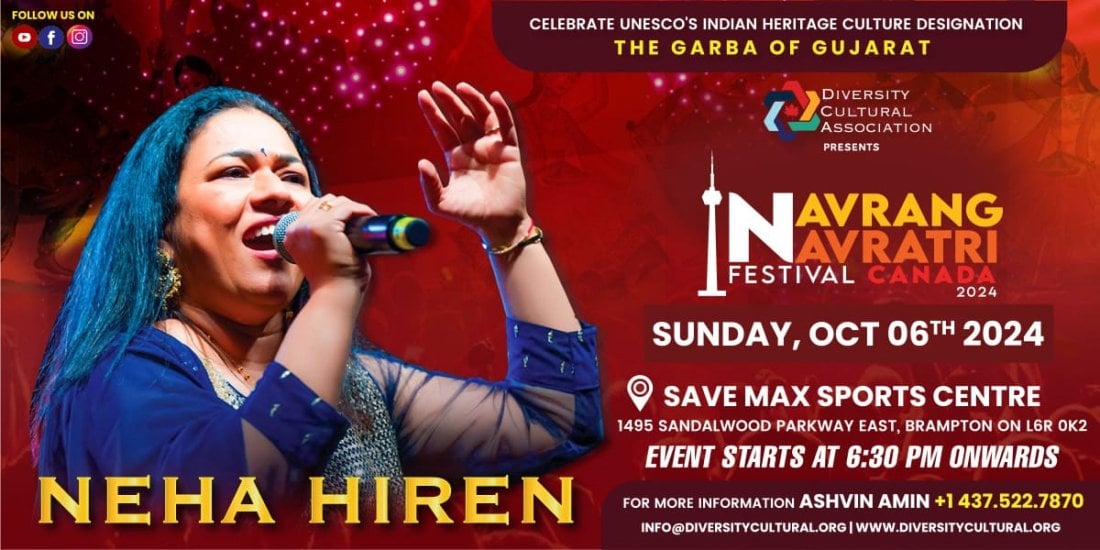 Navrang Navratri Festival Canada 2024 - NEHA HIREN