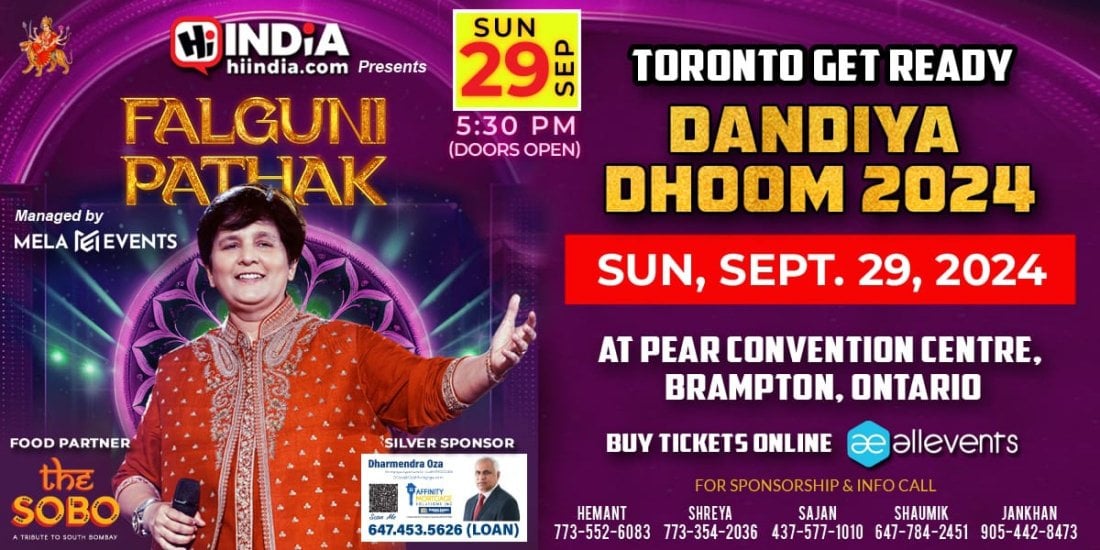 Falguni Pathak | Dandiya Dhoom 2024 in Toronto - 29th September