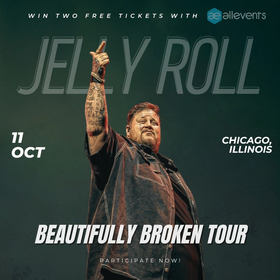 Jelly Roll: Beautifully Broken Tour in Chicago